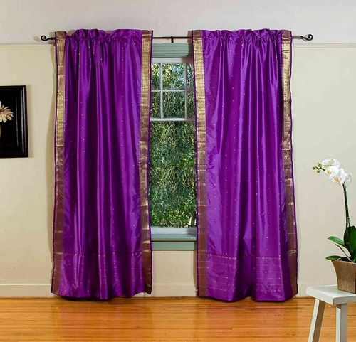 фиолетовые шторы